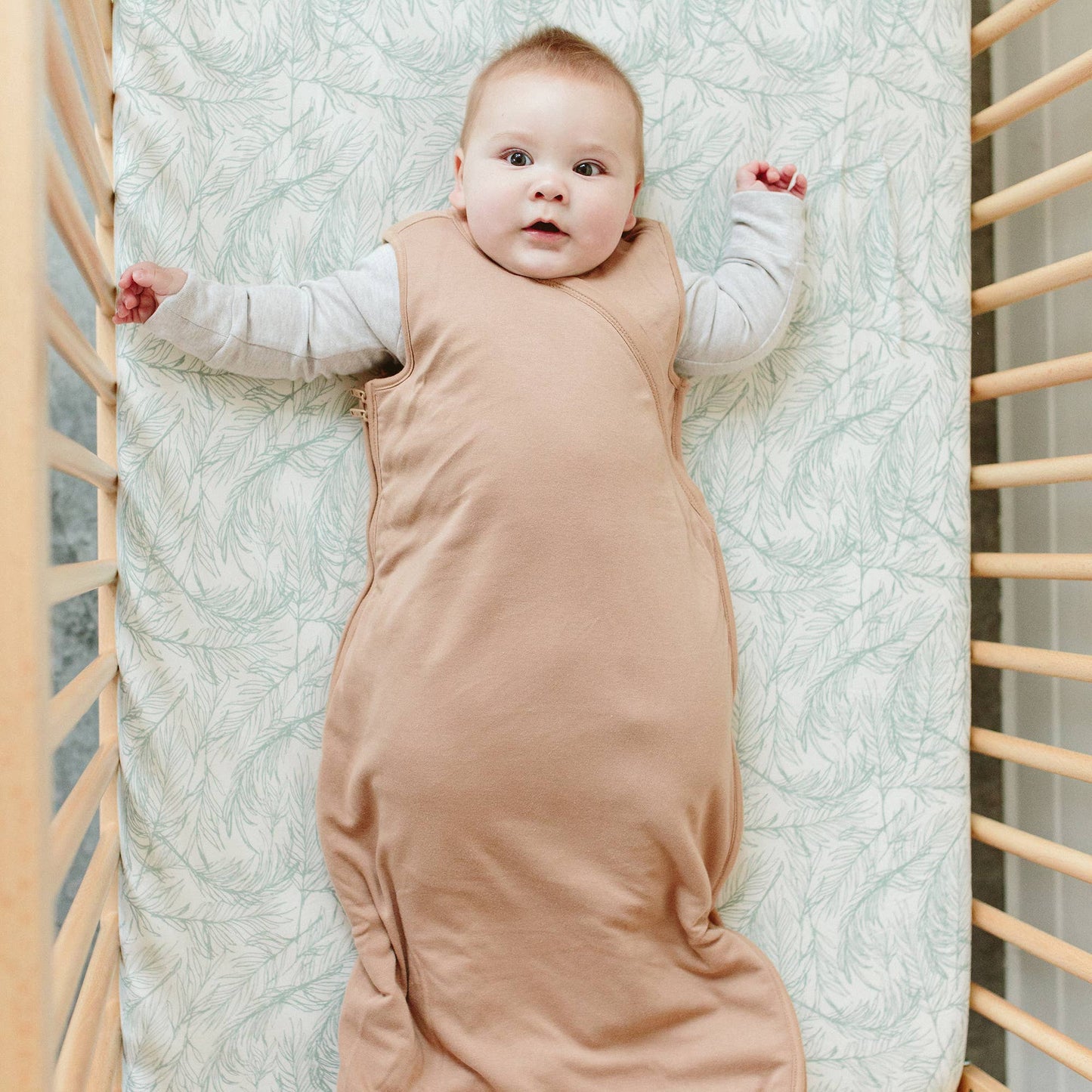 Bamboo + Organic Cotton Sleepbag: Sandstone