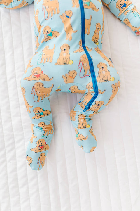 Goldendoodle Bamboo Footsie