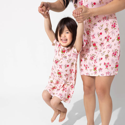 Bamboo Short Sleeve Dress - Bows & Blooms