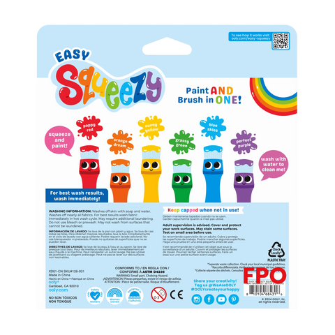 Easy Squeezy - Squeezable Poster Paint Brushes