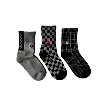 Check The Volts Boys Socks (3-Pack) - Little Rad Things