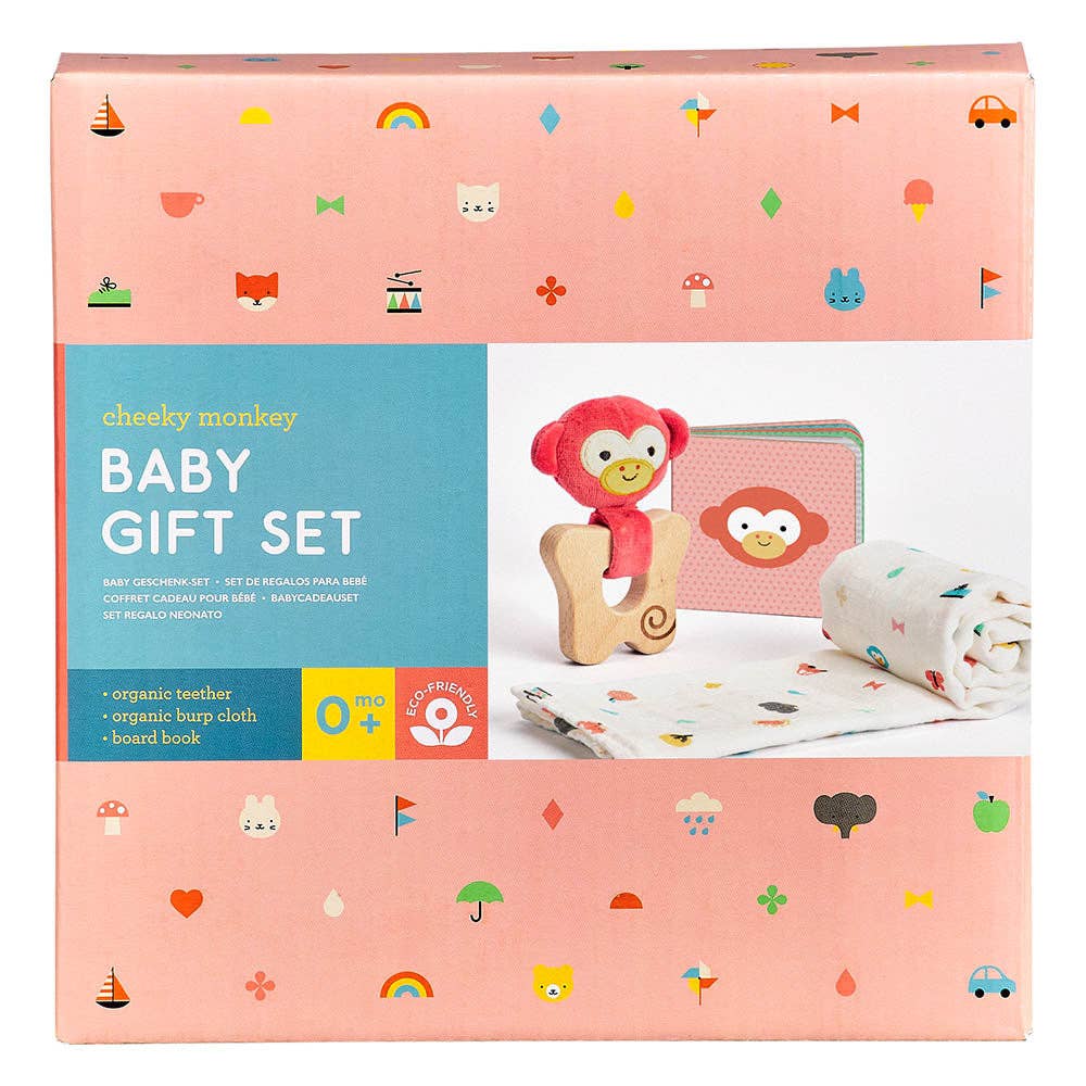 Cheeky Monkey Baby Gift Set - Petit Collage