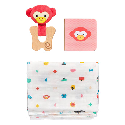 Cheeky Monkey Baby Gift Set - Petit Collage