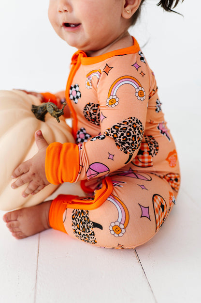 Cheetah Ghouls Baby Bamboo Pajamas - Kiki + Lulu