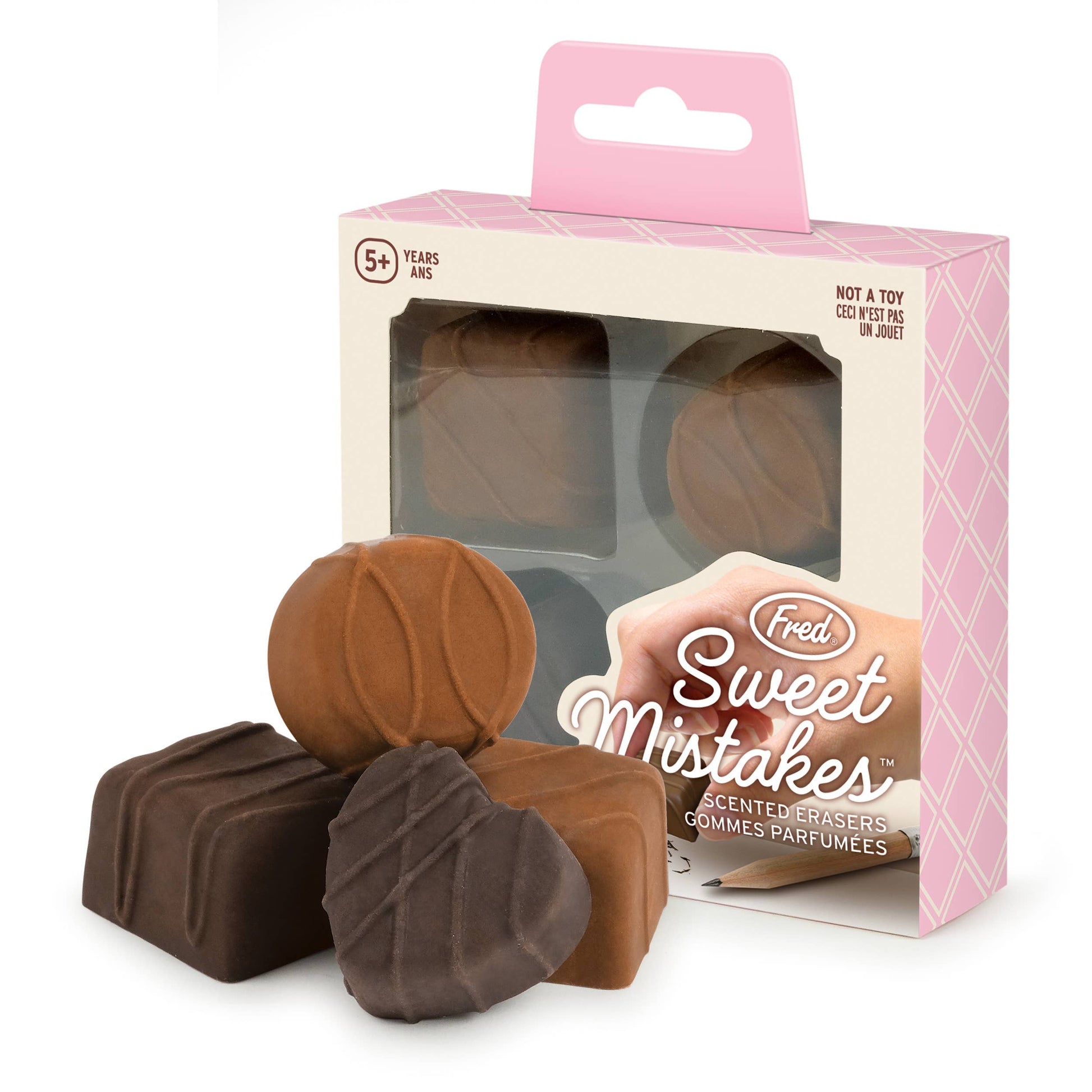 Chocolate Erasers (Set of 4) - Fred & Friends