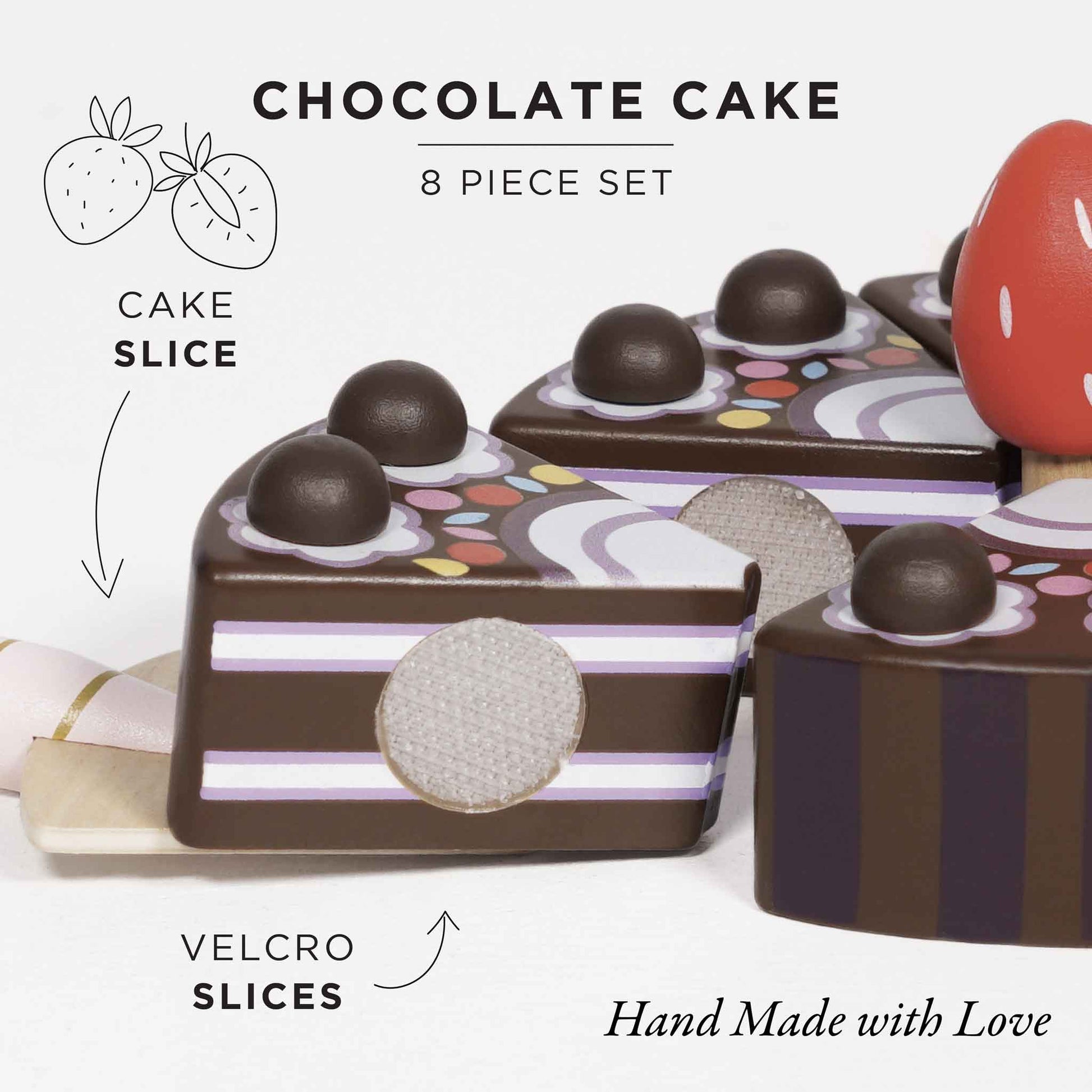 Chocolate Gateau Sliceable Cake - Le Toy Van