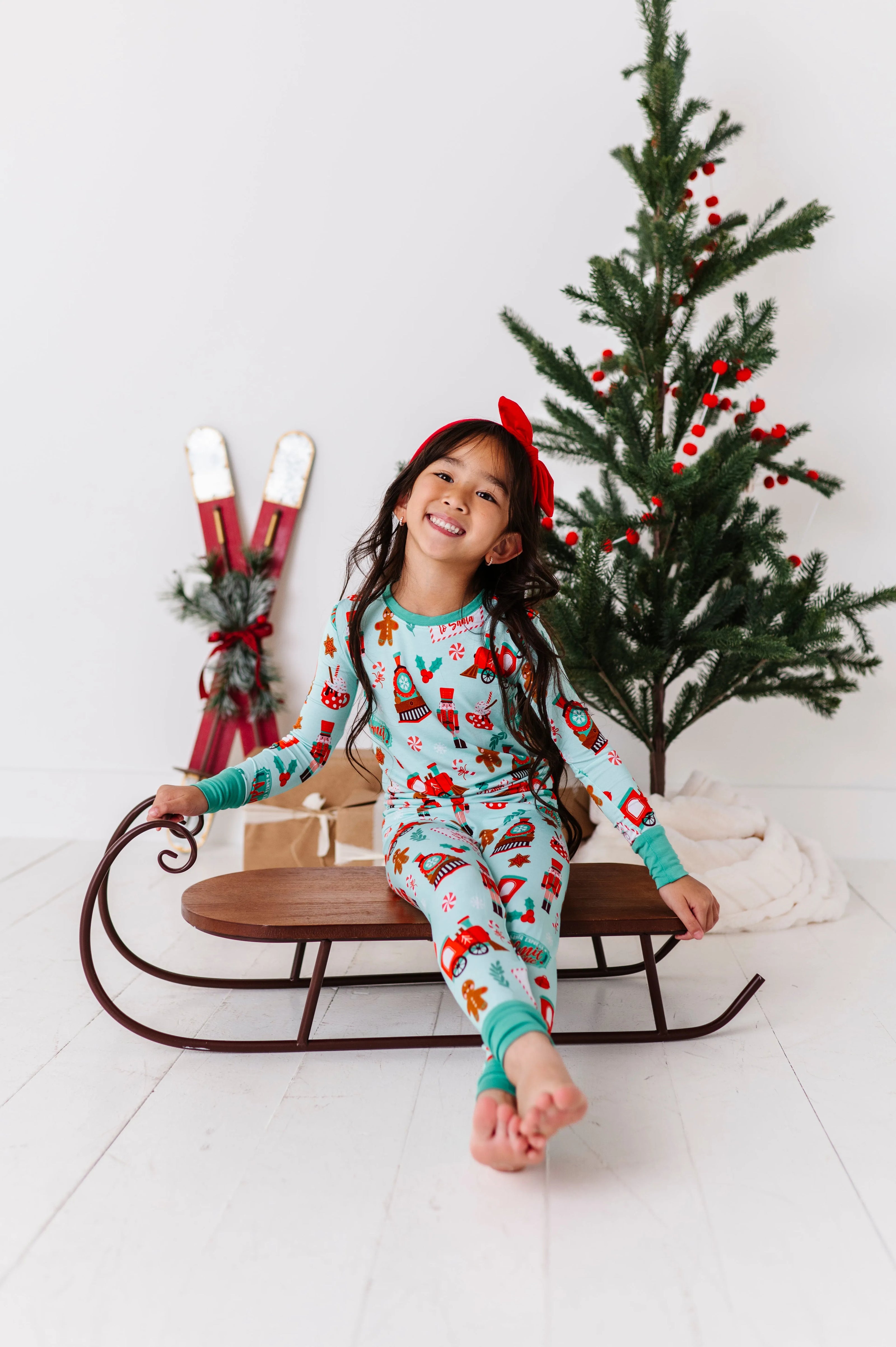 Christmas Express Kids Bamboo Pajamas - Kiki + Lulu