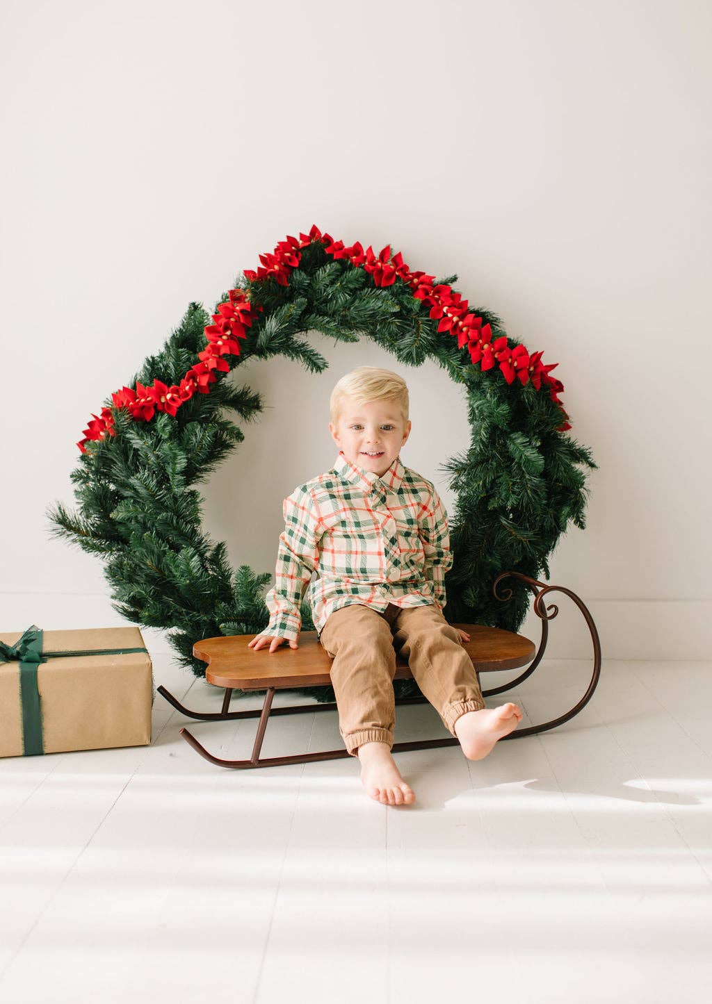 Christmas Plaid Button Down Shirt - Ollie Jay