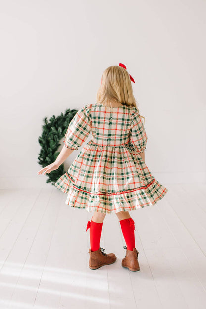 Christmas Plaid Kiki Dress - Ollie Jay