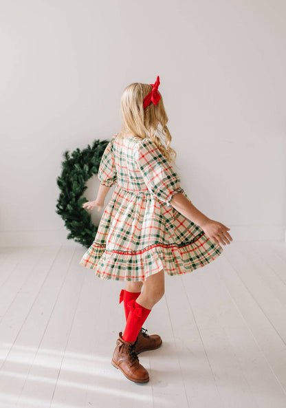 Christmas Plaid Kiki Dress - Ollie Jay