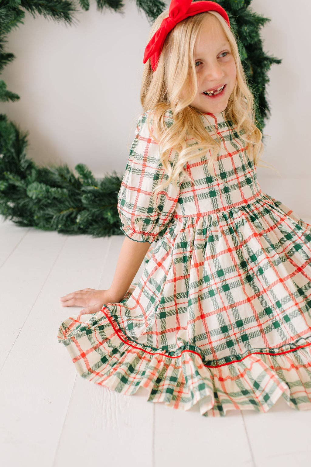 Christmas Plaid Kiki Dress - Ollie Jay