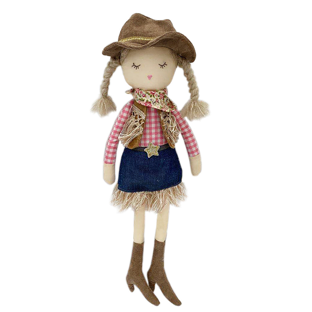 Clementine Cowgirl Plush Doll - Mon Ami