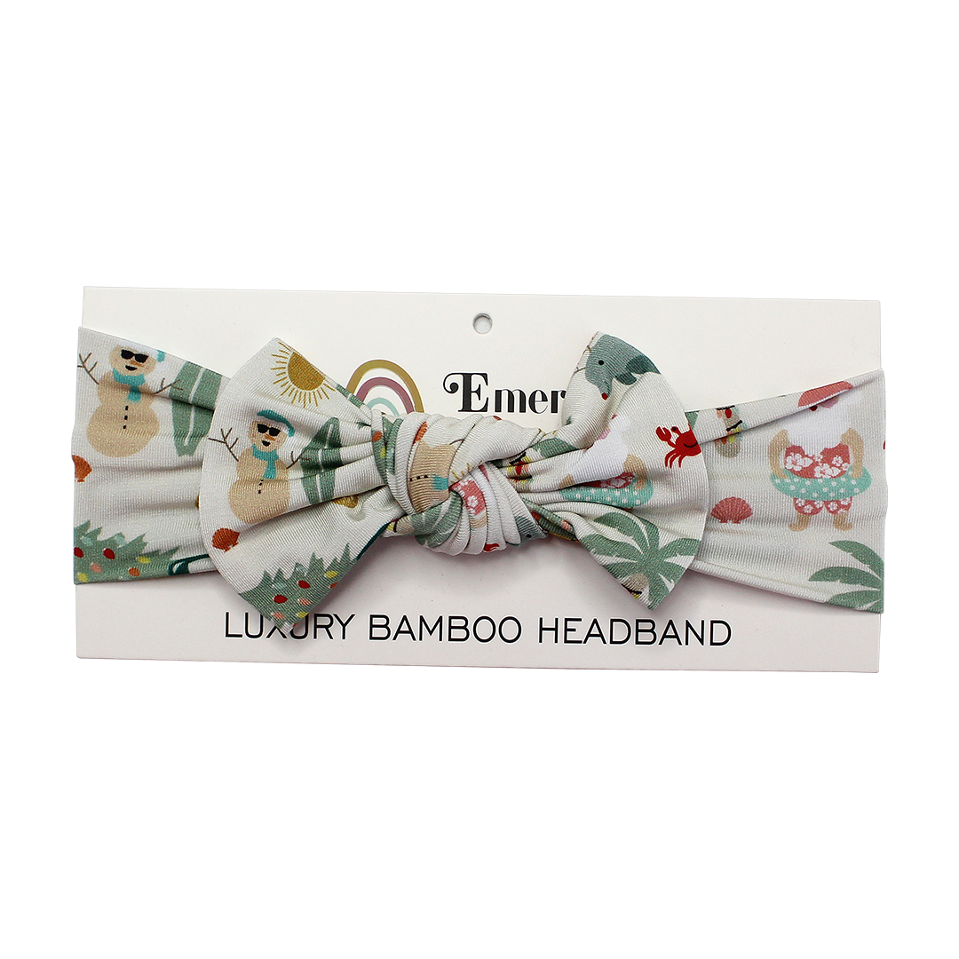 Coastal Christmas Bamboo Headband - Emerson and Friends