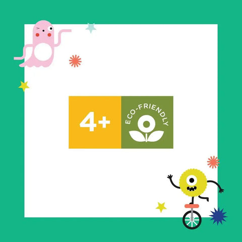 Petit Collage Monster Coloring Book with Stickers at Butter Bug Boutique