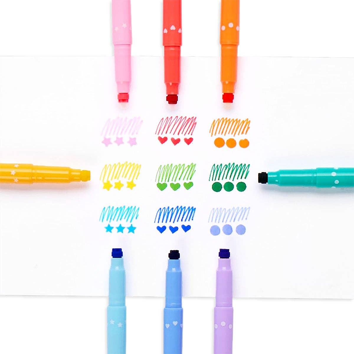 Confetti Stamp Double-Ended Markers - Butterbugboutique