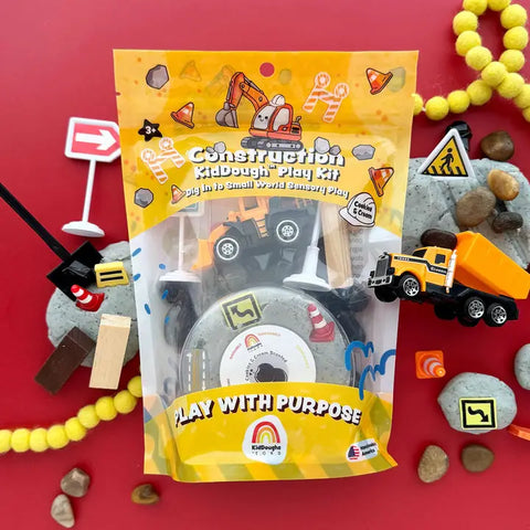 Construction KidDough Play Kit | Cookies & Cream Scented