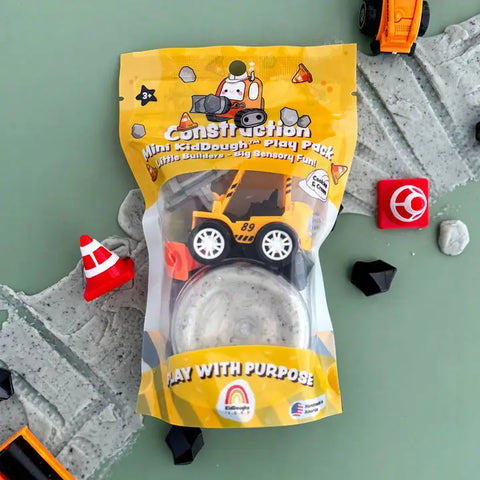 Construction Mini KidDough Play Pack | Cookies & Cream Scented