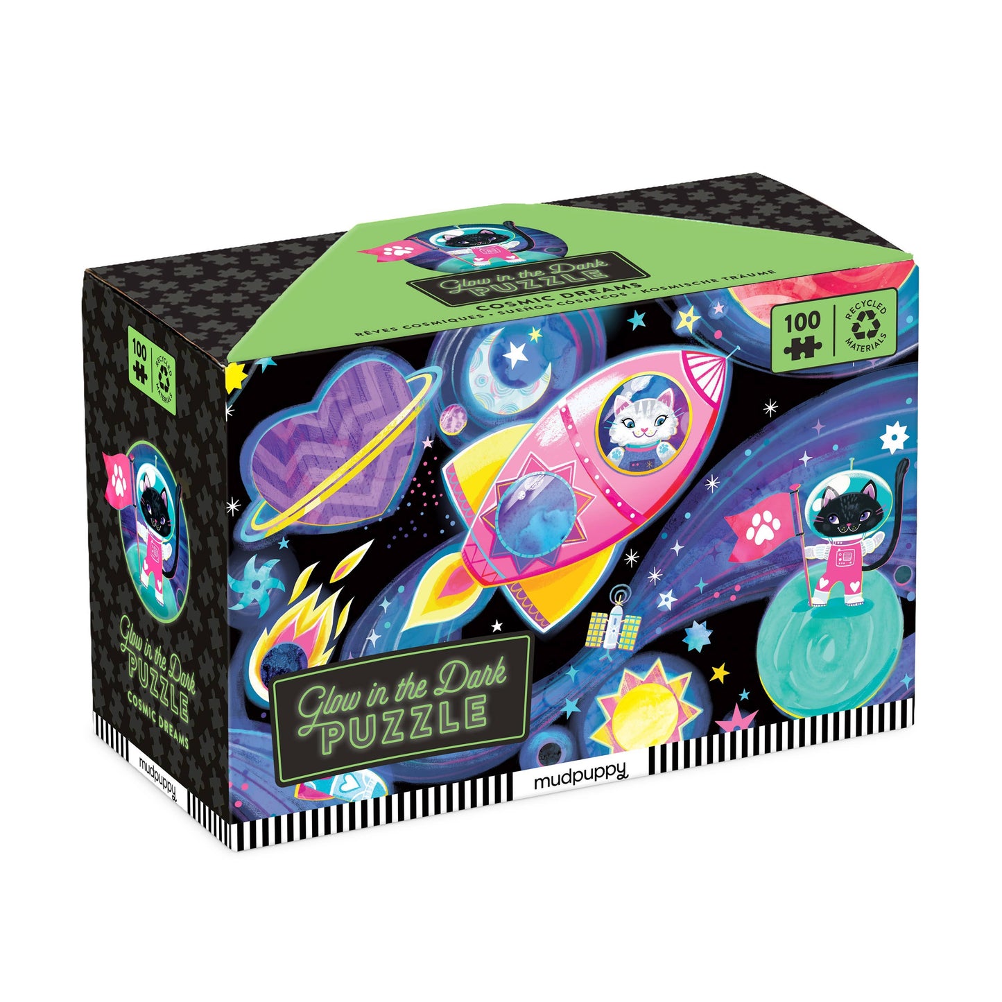 Cosmic Dreams 100 Piece Glow in the Dark Puzzle` - Mudpuppy