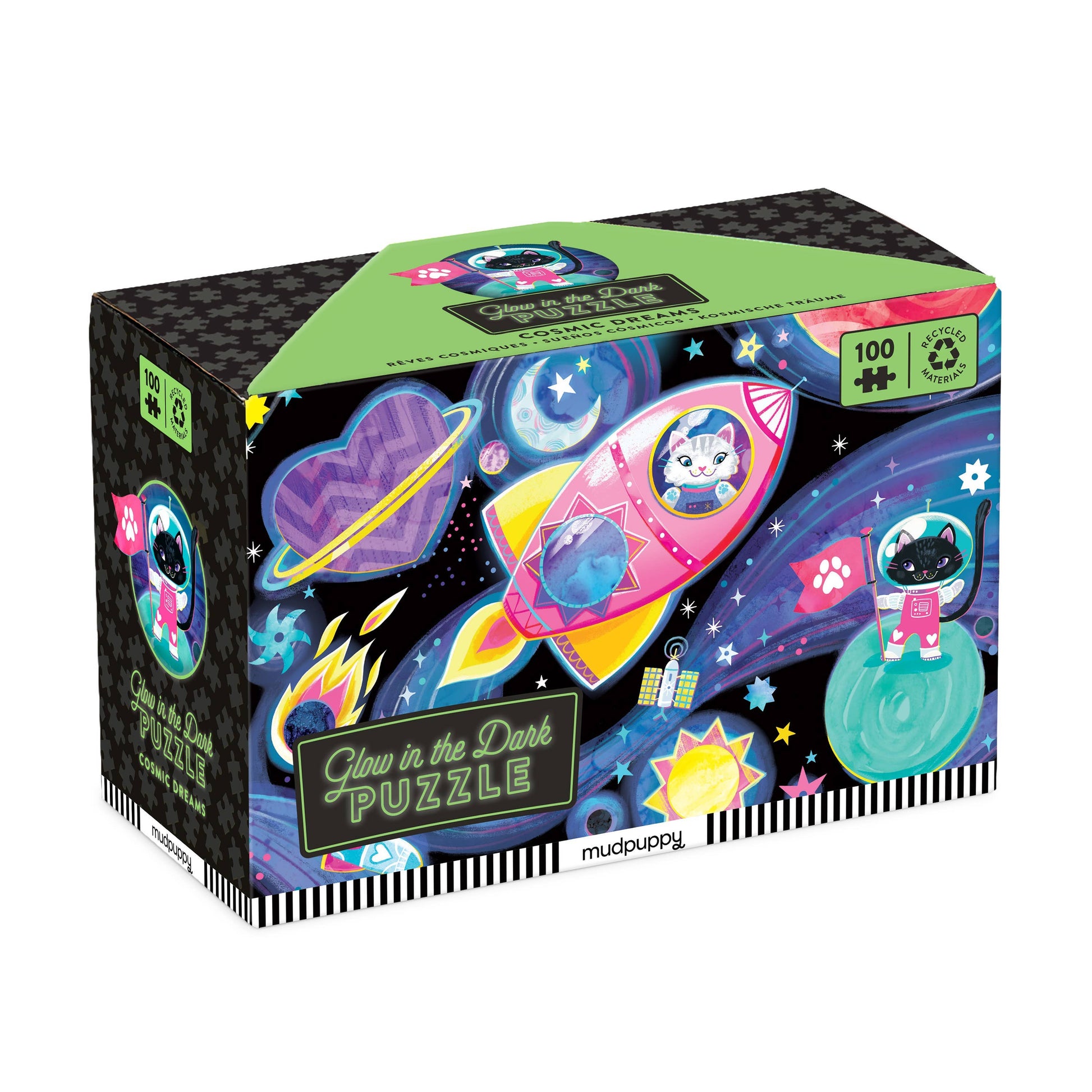 Cosmic Dreams 100 Piece Glow in the Dark Puzzle` - Mudpuppy