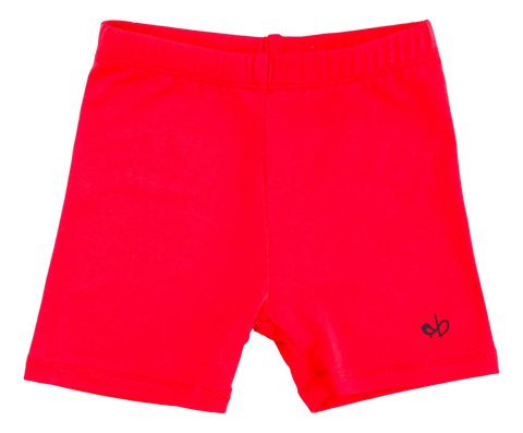 Crimson Biker Shorts - Birdie Bean