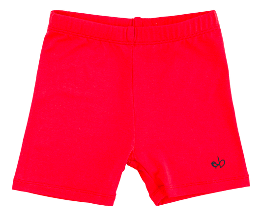 Crimson Biker Shorts - Birdie Bean