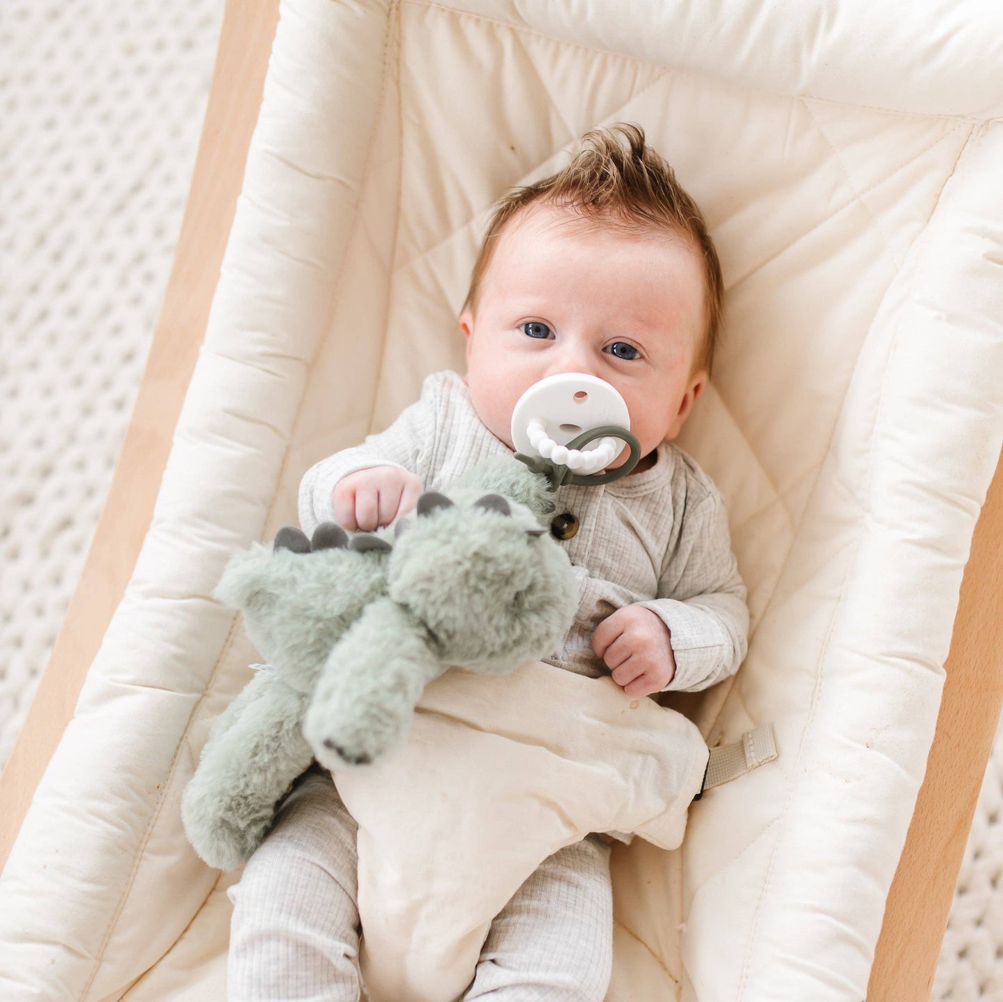 Cutie Cuddle (Plush Animal Lovey): White Bear - Ryan & Rose