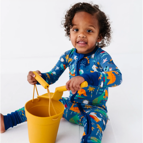 Rockin' and Roarin' Bamboo Convertible Footie