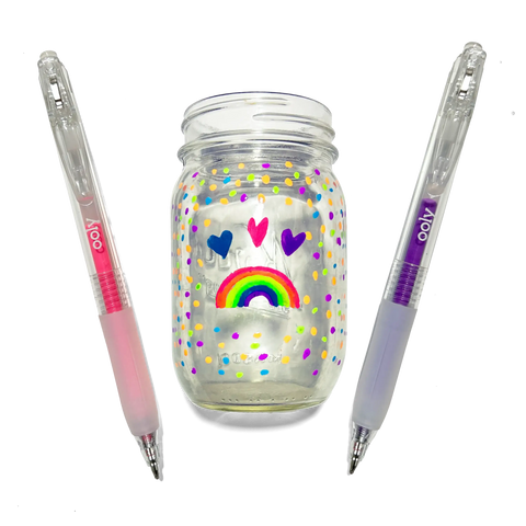 Jelly Gloss Neon Multi-Surface Deco Gel Pens (Set of 6)