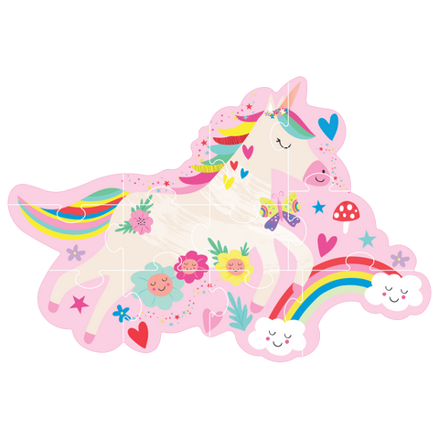 Rainbow Fairy 12pc Shaped Puzzle