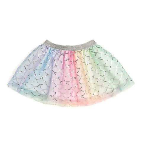 Rainbow Mermaid Girls Tutu Skirt