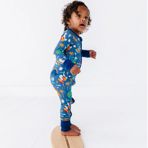 Rockin' and Roarin' Bamboo Convertible Footie