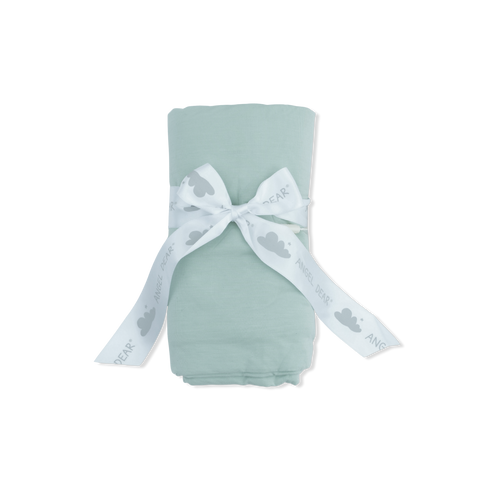 Bamboo Swaddle Blanket - Solid Misty Blue