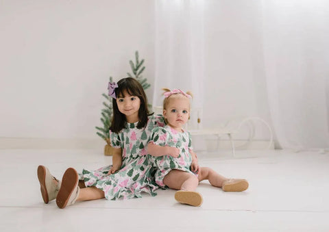 Aura Poplin Dress - Christmas Tree