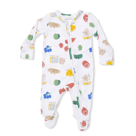 2 Way Zipper Footie - Charcuterie Cuties
