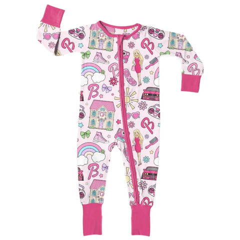 Barbie Bamboo Convertible Zippy Romper