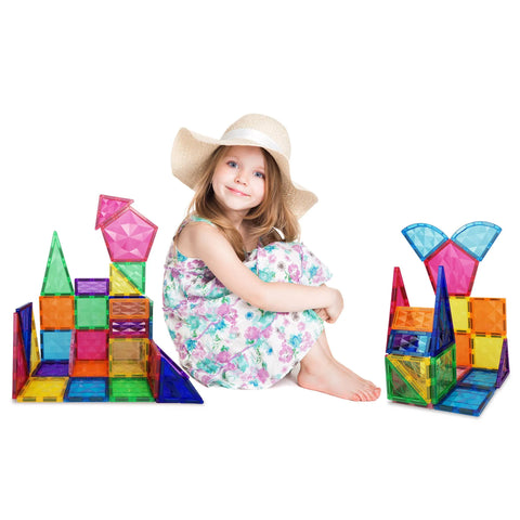 PicassoTiles Magnetic Tile Building Block (41 Pieces)