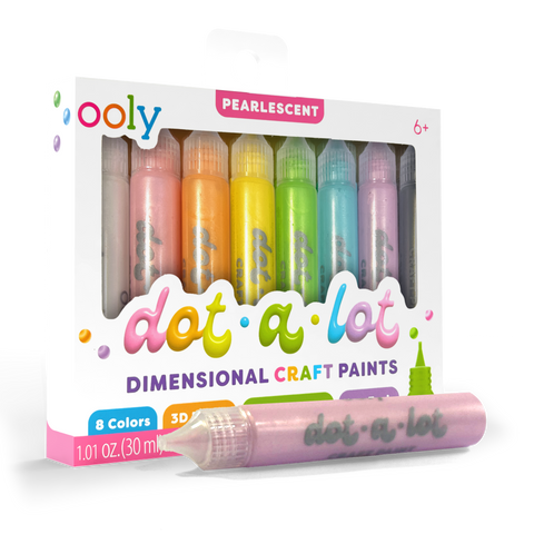 Dot-A-Lot: Dimensional Craft Paint - Pearlescent (Set of 8)