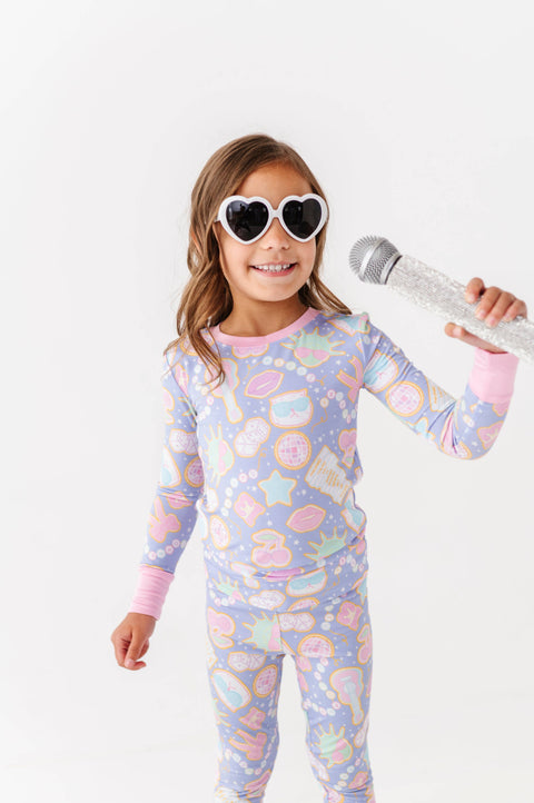 Lavender Haze Bamboo Kids Pajamas