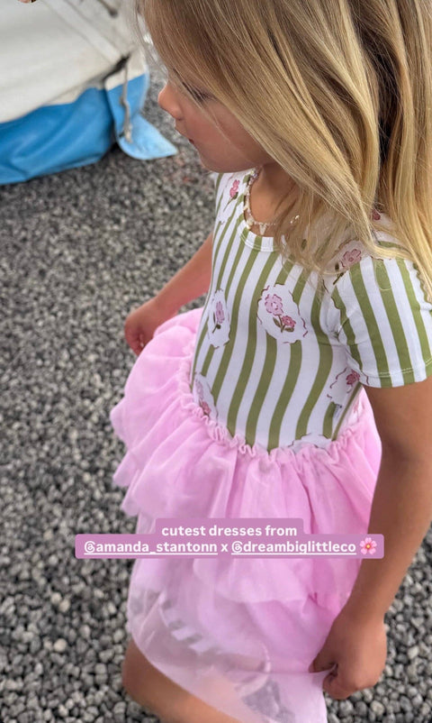 Girls Bamboo Tulle Tutu Dress - Rosie's Meadow