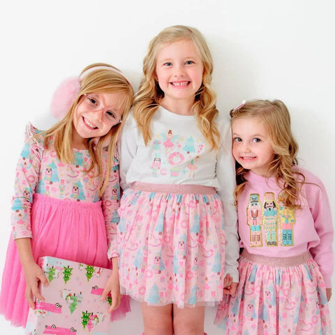 Nutcracker Christmas Girls Tutu Skirt