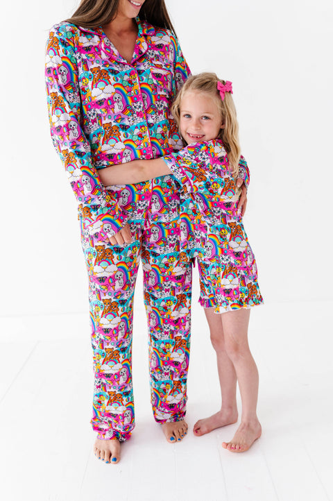 Wild Child Button-Down Bamboo Short Set for Girls
