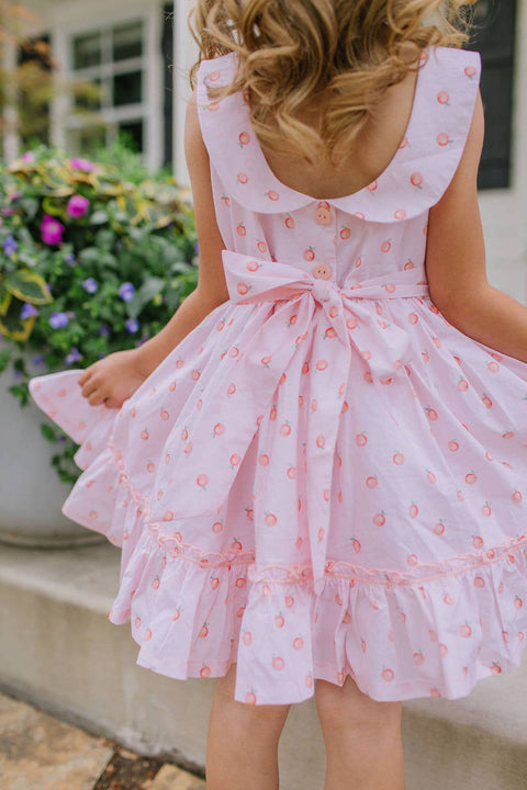 Lara Poplin Dress in Peach of my Heart