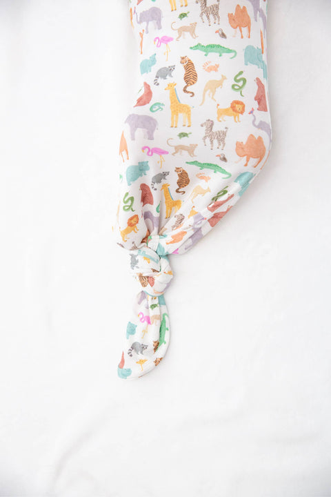 Zoo Crew Bamboo Knotted Infant Gown