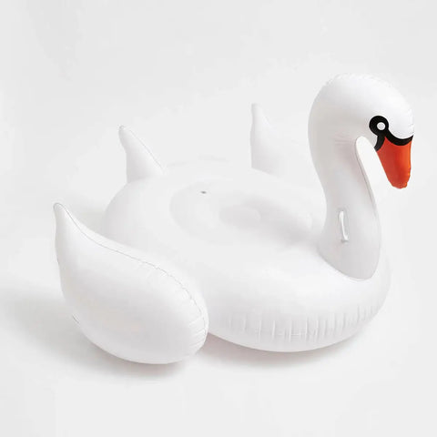 Luxe Ride-On Swan Inflatable Pool Float