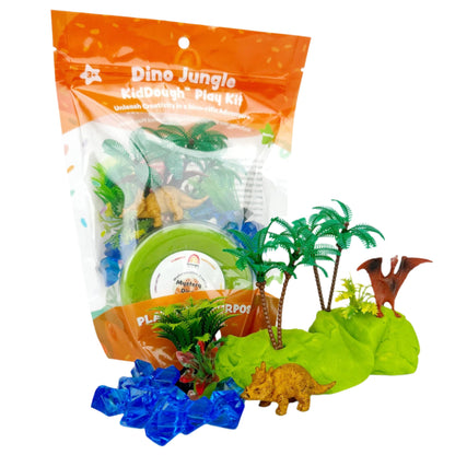 Dino Jungle (Watermelon) Play Dough Kit - Earth Grown KidDoughs