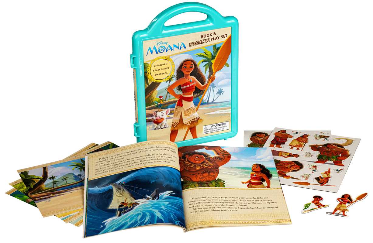 Disney Moana Book & Magnetic Playset - Simon & Schuster