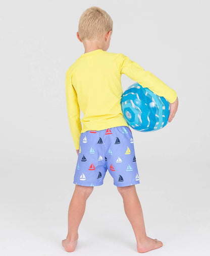 Down By The Bay Swim Trunks - RuffleButts + RuggedButts