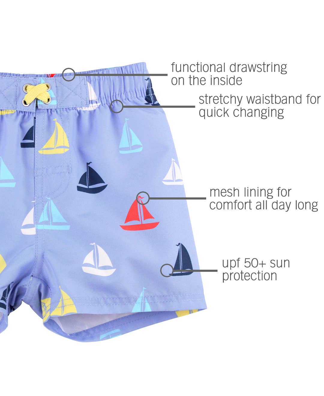 Down By The Bay Swim Trunks - RuffleButts + RuggedButts