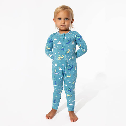Dragon Dreams Bamboo Convertible Footie - Bellabu Bear