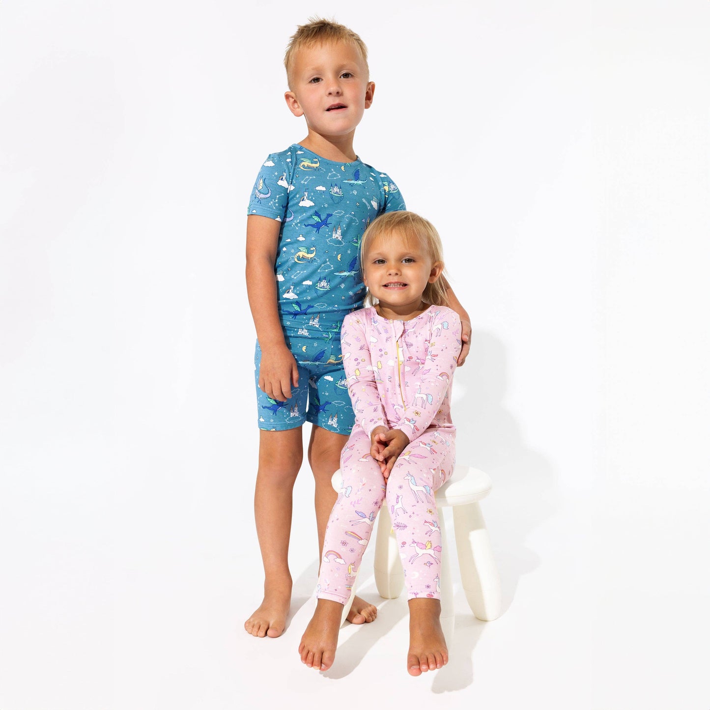 Dragon Dreams Kids Bamboo Pajama Short Set - Bellabu Bear